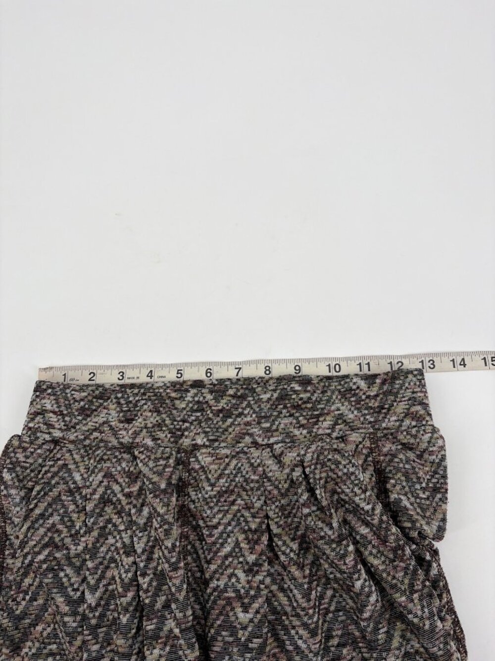 Free People Harlow Harem Knit Joggers Womens XS Marled Chevron Pleated Pull On - Picture 7 of 10